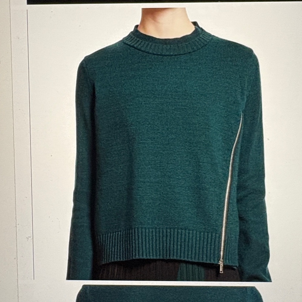 Proenza Shouler Wool Silk Cashmere Green Crewneck XS